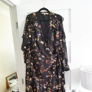 Rachel by Rachel Roy Foil Wrap Dress Size 22